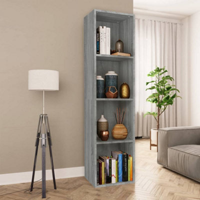 Berkfield Book Cabinet/tv Cabinet Grey Sonoma 36X30X143 Cm Engineered Wood - image 1
