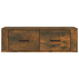 Berkfield Classic Hanging Tv Cabinet Smoked Oak 80X36X25 Cm Engineered Wood - thumbnail 6
