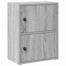 Berkfield Bookcase Grey Sonoma 40X24X52 Cm Engineered Wood - thumbnail 2