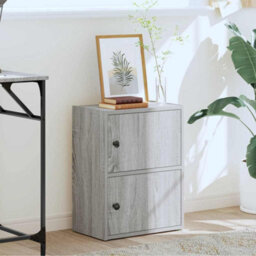 Berkfield Bookcase Grey Sonoma 40X24X52 Cm Engineered Wood - thumbnail 3