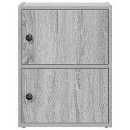 Berkfield Bookcase Grey Sonoma 40X24X52 Cm Engineered Wood - thumbnail 4