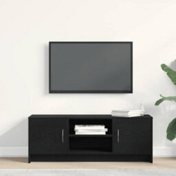 Berkfield Tv Cabinet Black Oak 102X30X37.5 Cm Engineered Wood - thumbnail 3