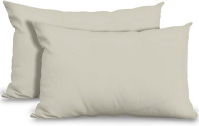 Gaveno Cavailia Percale Plain Pillowcase Cream, Pair