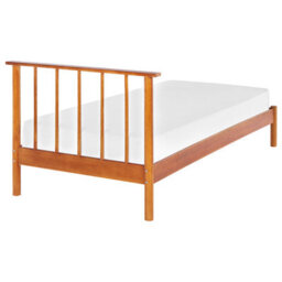 Beliani Eu Pine Wood Single Bed 3Ft With Slim Vertical Headboard And Slatted Frame - thumbnail 6