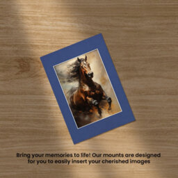 Ak Frames A1 Blue Picture Mounts To Fit A2 Aperture Size - Mount Board Only (No Frame Included) - thumbnail 5