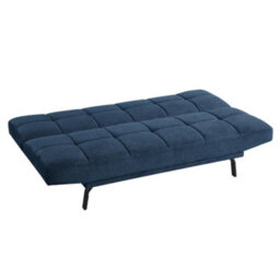 Home Detail Celosia Clic-Clac Sofa Bed With Metal Legs, Blue Linen - thumbnail 4