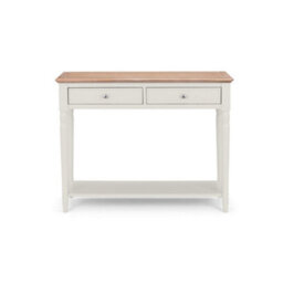 Ashfield Grey Lacquered Console Table With 2 Drawers - thumbnail 4