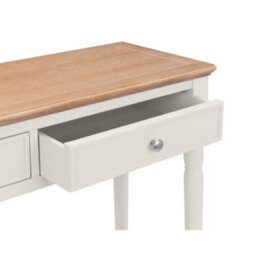 Ashfield Grey Lacquered Console Table With 2 Drawers - thumbnail 9