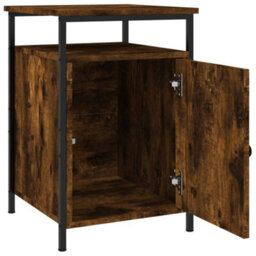 Berkfield Durable Bedside Cabinets 2 Pcs Smoked Oak 40X42X60 Cm Engineered Wood - thumbnail 6