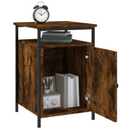 Berkfield Durable Bedside Cabinets 2 Pcs Smoked Oak 40X42X60 Cm Engineered Wood - thumbnail 5