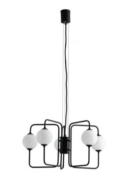 Luminosa Lighting Luminosa Neutron 8 Light Globe Ceiling Pendant, Black Opal, G9