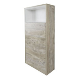 Homestylestore 600mm Light Oak Open Shelf Bathroom Toilet Wc Unit