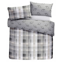 Dreams & Drapes Colville Check 100% Brushed Cotton Duvet Cover Set - thumbnail 5