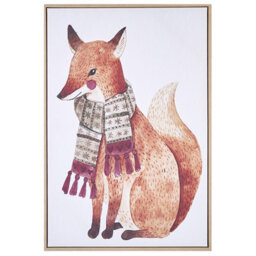 Beliani Canvas Muccia Animal Motif 63 X 99 Cm Brown - thumbnail 1