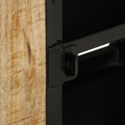 Berkfield Tv Cabinet 110X30X45 Cm Rough Mango Wood - thumbnail 7