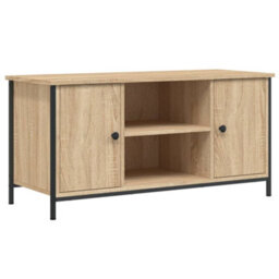 Walplus Tv Cabinet Sonoma Oak 100X40X50 Cm Engineered Wood - thumbnail 2