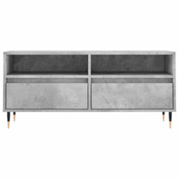 Berkfield Tv Cabinet Concrete Grey 100X34.5X44.5 Cm Engineered Wood - thumbnail 5