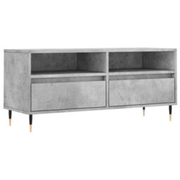 Berkfield Tv Cabinet Concrete Grey 100X34.5X44.5 Cm Engineered Wood - thumbnail 2