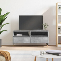 Berkfield Tv Cabinet Concrete Grey 100X34.5X44.5 Cm Engineered Wood - thumbnail 1