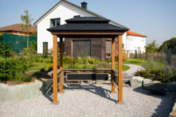 Trimetals Sojag Bbq Gazebo Wood Effect Stylish Outdoor Cooking Shelter - thumbnail 6