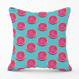 Warren Reed Designer Fruity Pattern Of Pink Grapefruit Outdoor Cushion 45Cm X 45Cm - thumbnail 1