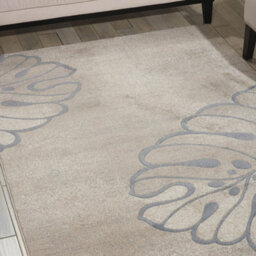 Beige,floral Luxurious Modern Easy To Clean Rug For Bedroom & Living Room-117Cm X 178Cm - thumbnail 1