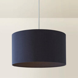 Valuelights Reni Navy Fabric Drum Ceiling Lamp Shade (D)45Cm - thumbnail 3