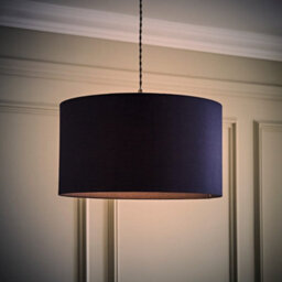 Valuelights Reni Navy Fabric Drum Ceiling Lamp Shade (D)45Cm - thumbnail 2