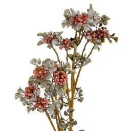 Hill Interiors Pink Berry Spray Artificial Flower - Plastic - L17 X W7 X H61 Cm - Pink - thumbnail 2