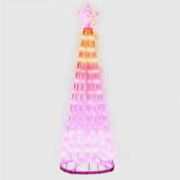 Pegdev - Pdl - Christmas 3D Rgb 202 Leds Smart Tree With Star Top, Remote, App, Usb Powered, 2M Lead, Indoor/outdoor, 1.5M - thumbnail 1