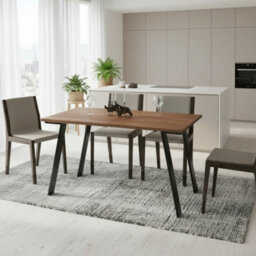 Liwia Extendable Dining Table Modern 130 210 80 Cm Table In Stirling Oak With Matching Extension Leaf - thumbnail 2