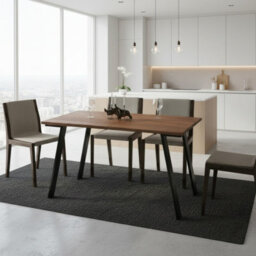 Liwia Extendable Dining Table Modern 130 210 80 Cm Table In Stirling Oak With Matching Extension Leaf - thumbnail 3