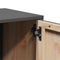 Vidaxl Tv Cabinet Grey 80X34X40 Cm Solid Wood Pine - thumbnail 8