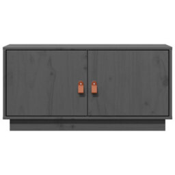 Vidaxl Tv Cabinet Grey 80X34X40 Cm Solid Wood Pine - thumbnail 4