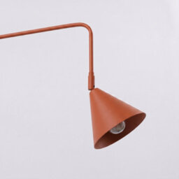 Sollux Lighting Nox Steel Red Ochre 2 Lights Modern Wall Lamps - thumbnail 5