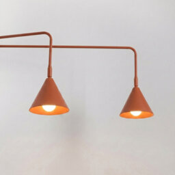 Sollux Lighting Nox Steel Red Ochre 2 Lights Modern Wall Lamps - thumbnail 4
