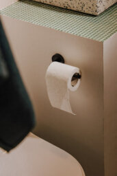 Cosmic Toilet Roll Holder, Grey, Award-Winning Design, Geyser Collection - thumbnail 4
