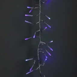 Samuel Alexander 9.3M 720 Led Christmas Cluster String Lights With Timer In Blue, Purple & White On Clear Cable - thumbnail 7