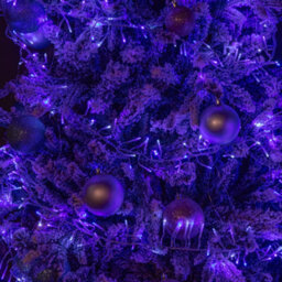 Samuel Alexander 9.3M 720 Led Christmas Cluster String Lights With Timer In Blue, Purple & White On Clear Cable - thumbnail 6