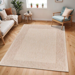 Livabliss Tuareg-Cottage Beige Ivory In- & Outdoor Jute-Look Rug 200 X 275 Cm Easy Care, Non Shedding - thumbnail 2