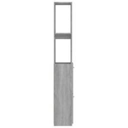 Vidaxl Bathroom Cabinet Grey Sonoma 25X26.5X170 Cm Engineered Wood Bathroom Cabinets - thumbnail 6