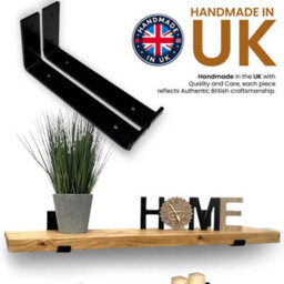 MKGT 6X Heavy Duty Industrial Shelf Brackets, Rustic Scaffold Board Brackets For Floating Shelves Wall-Mounted Shelving Brackets - thumbnail 2