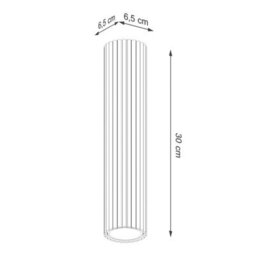 Luminosa Lighting Luminosa Karbon 40Cm Surface Mounted Downlight Taupe 1X Gu10 - thumbnail 8