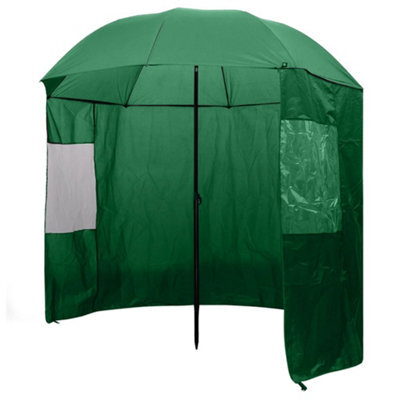 Berkfield Fishing Umbrella Green 240X210 Cm - image 1