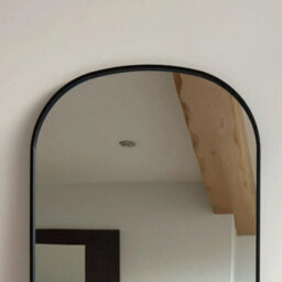Jōbū Jobu Home - Yoko - Black Metal Gentle Arch Mirror - 150Cm X 60Cm - thumbnail 2