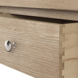 Farro Oak Double Wardrobe With Drawer - By Roseland Furniture - thumbnail 7