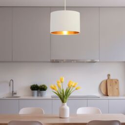 Inlight Helene Ivory Gold Effect Cylinder Light Shade (D)30Cm - thumbnail 7