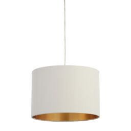 Inlight Helene Ivory Gold Effect Cylinder Light Shade (D)30Cm - thumbnail 5