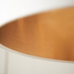 Inlight Helene Ivory Gold Effect Cylinder Light Shade (D)30Cm - thumbnail 3