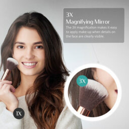 Emke Bluetooth Bathroom Mirror 1000 X 700mm Led Mirror With Touch Switch, Demister, Shaver Socket, 3X Magnifying - thumbnail 6